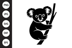 Koala Silhouette SVG Product Image 1