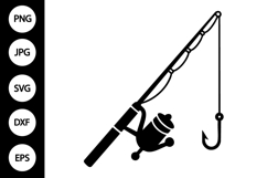 Fishing Rod SVG Product Image 1