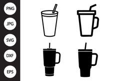 Tumbler Cup SVG, Tumbler Cup Clipart Product Image 1