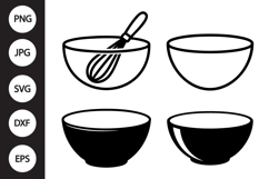 Mixing Bowl SVG, Mixing Bowl Clipart Product Image 1