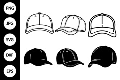 Baseball Cap SVG Bundle Product Image 1