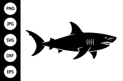 Shark Silhouette SVG Product Image 1