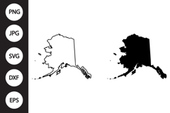 Alaska State SVG, Alaska State Clipart Product Image 1