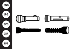 Flashlight SVG, Flashlight Clipart Product Image 1