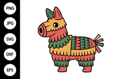 Pinata Cinco de Mayo Clipart SVG Product Image 1