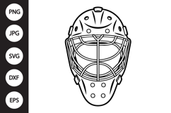 Hockey Goalie Mask SVG Product Image 1