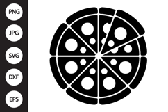 Pizza Silhouette SVG Product Image 1