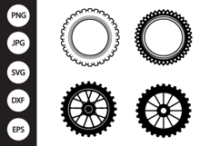Dirt Bike Wheel SVG, Dirt Bike Wheel Clipart Product Image 1