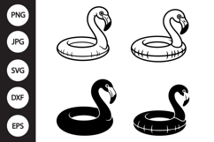 Flamingo Float SVG, Flamingo Float Clipart Product Image 1