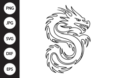 Tribal Dragon SVG Product Image 1