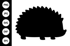 Silhouette Hedgehog SVG Product Image 1