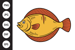 Flounder Fish SVG Product Image 1