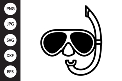 Diving Mask SVG Product Image 1