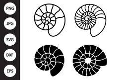 Sea Shell SVG, Sea Shell Clipart Product Image 1