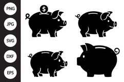 Piggy Bank SVG, Piggy Bank Clipart Product Image 1