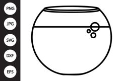 Fish Bowl SVG Product Image 1