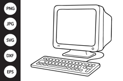 Retro Computer SVG Product Image 1