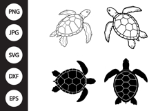 Sea Turtle SVG, Sea Turtle Clipart Product Image 1