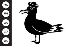 Sailor Seagull SVG Product Image 1