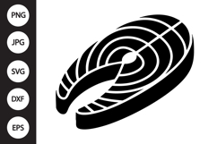 Salmon Fillet SVG Product Image 1