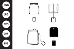 Tea Bag SVG, Tea Bag Clipart Product Image 1