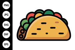 Taco Clipart SVG Product Image 1