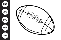 Rugby Ball SVG Product Image 1