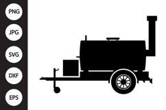 Bbq Smoker Trailer SVG Product Image 1