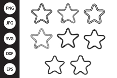 Rope Star Frame SVG Product Image 1