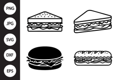 Sandwich SVG, Sandwich Clipart Product Image 1