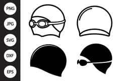Swimming Cap SVG, Swimming Cap Clipart Product Image 1