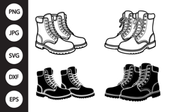 Work Boots SVG, Work Boots Clipart Product Image 1