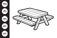 Picnic Table SVG Product Image 1