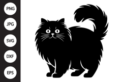 Persian Cat Silhouette SVG Product Image 1