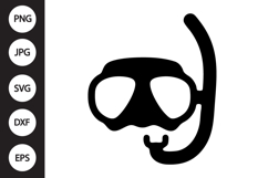 Diving Mask SVG Product Image 1