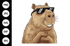 Cute Capybara SVG, Capybara Clipart Product Image 1