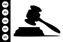 Gavel Court Judge SVG Product Image 1
