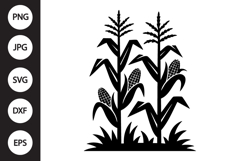 Corn Stalks SVG Product Image 1