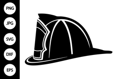 Fireman Hat Silhouette SVG Product Image 1