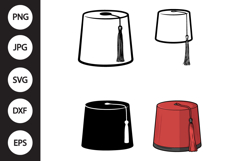 Fez Hat SVG, Fez Hat Clipart Product Image 1