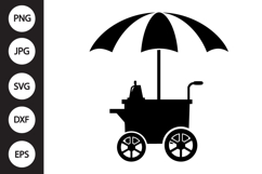 Ice Cream Cart SVG Product Image 1