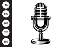 Microphone SVG Product Image 1