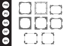 Decorative Frame SVG, Decorative Frame Clipart Product Image 1