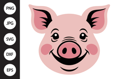 Pig Head SVG Product Image 1