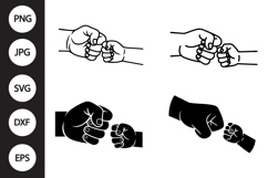 Fist Bump SVG, Father's Day SVG Product Image 1