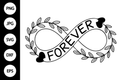 Infinity Forever with Vines SVG Product Image 1