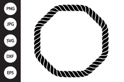 Rope Frame SVG Product Image 1