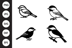Chickadee Bird SVG, Chickadee Bird Clipart Product Image 1