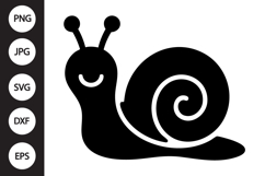 Snail Silhouette SVG Product Image 1