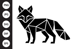 Geometric Fox SVG Product Image 1
